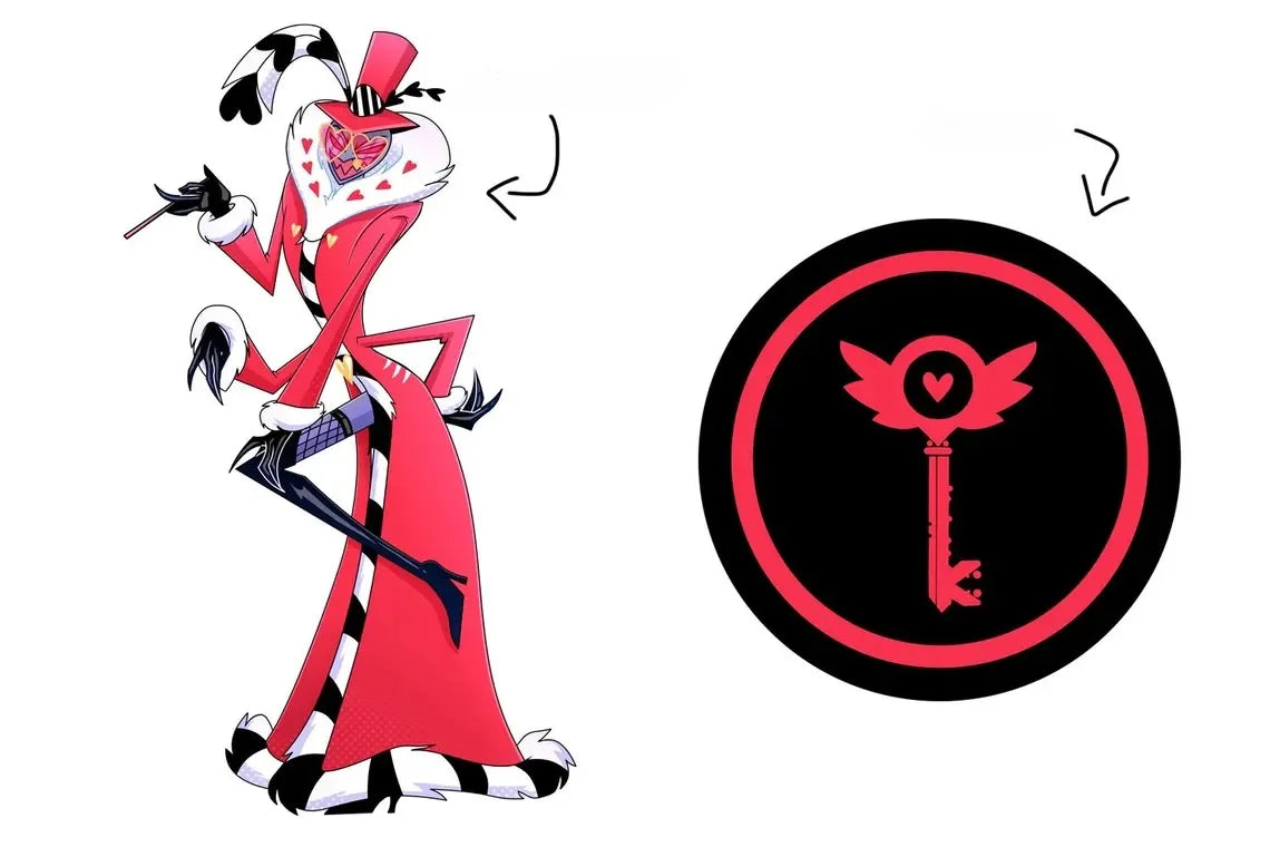 Acrylic Standing Plates for Charlie Lucifer Angeldust Alastor Husk Vox Anime Hazbin Hotel Bunny Standees Exquisite Gifts 10Cm