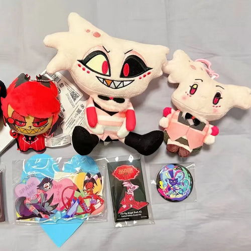 30cm Anime Hazbin Angel Dust Plushie Stuffed Toys Hotel Angel Peripherals Plush Doll Home Decorative Pillow Xmas Holiday Gifts